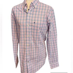 NWT Izod Cotton Button long sleeve Shirt S